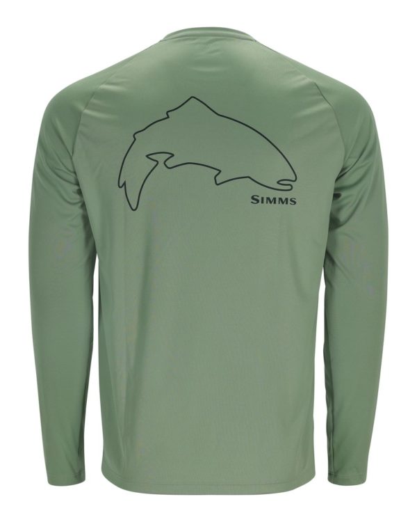 Simms Tech Tee Artist Series - Trout Outline, Field